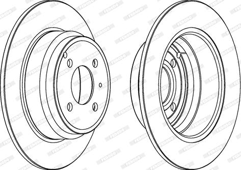 Ferodo DDF551 - Спирачен диск vvparts.bg