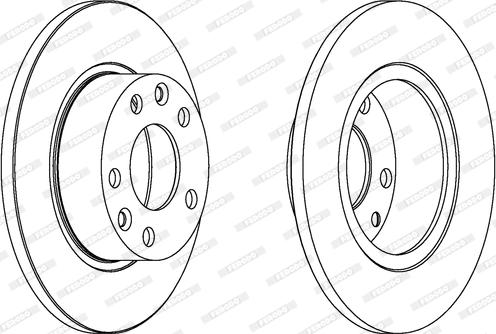 Ferodo DDF557 - Спирачен диск vvparts.bg