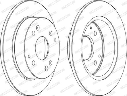 Ferodo DDF565-D - Спирачен диск vvparts.bg