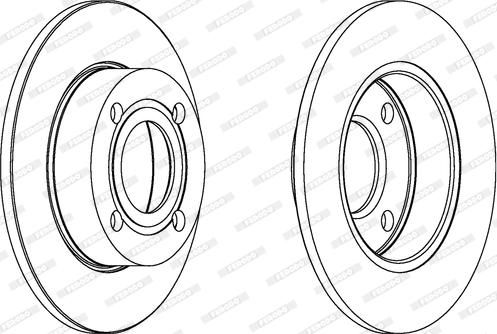 Ferodo DDF563 - Спирачен диск vvparts.bg