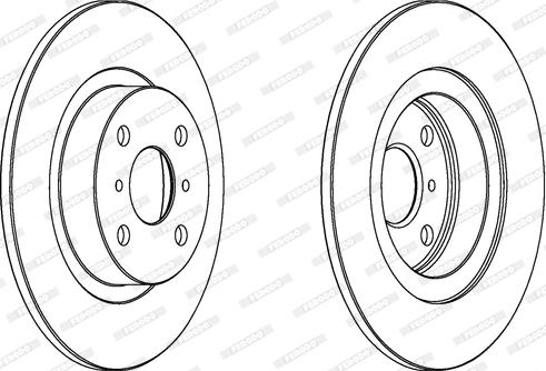 Ferodo DDF504 - Спирачен диск vvparts.bg