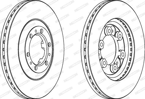 Ferodo DDF694 - Спирачен диск vvparts.bg