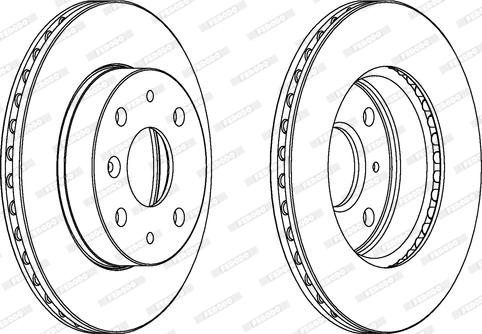 Ferodo DDF649 - Спирачен диск vvparts.bg