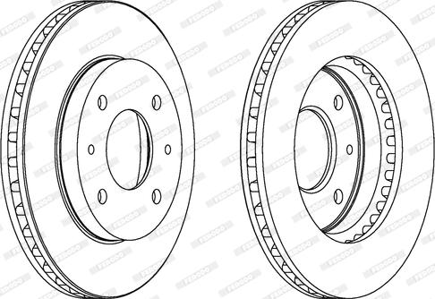 Ferodo DDF658 - Спирачен диск vvparts.bg