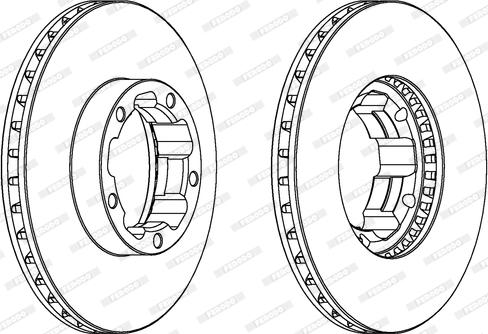 Ferodo DDF668 - Спирачен диск vvparts.bg