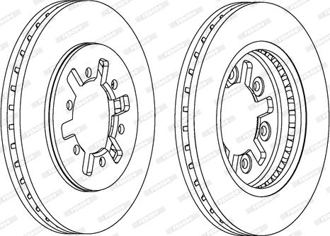 Ferodo DDF601 - Спирачен диск vvparts.bg