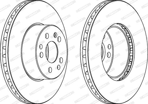 Ferodo DDF629 - Спирачен диск vvparts.bg