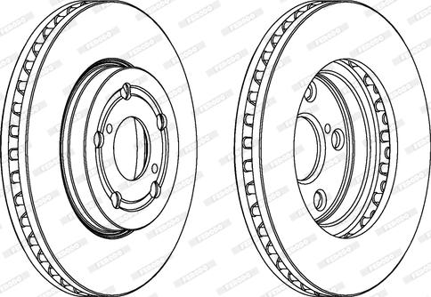 Ferodo DDF621 - Спирачен диск vvparts.bg