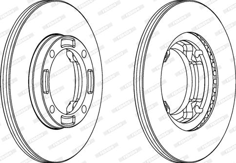 Ferodo DDF622 - Спирачен диск vvparts.bg