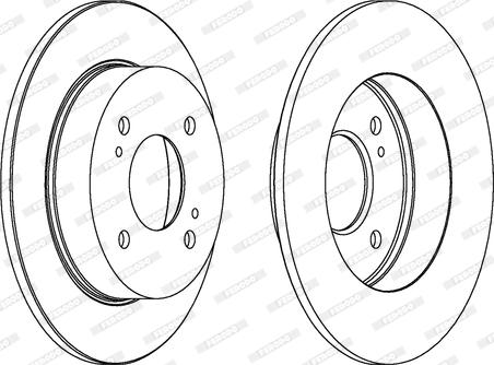 Ferodo DDF674 - Спирачен диск vvparts.bg