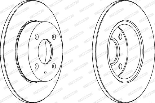 Ferodo DDF045 - Спирачен диск vvparts.bg