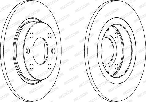 Ferodo DDF059 - Спирачен диск vvparts.bg