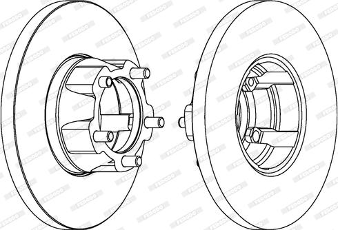 Ferodo DDF058 - Спирачен диск vvparts.bg