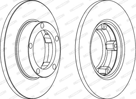 Ferodo DDF061 - Спирачен диск vvparts.bg