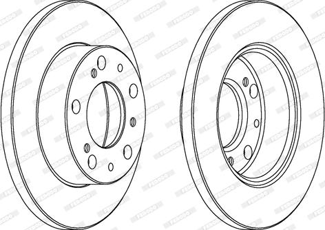 Ferodo DDF063 - Спирачен диск vvparts.bg