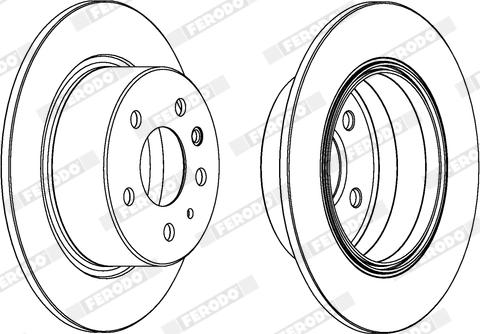 Ferodo DDF003X - Спирачен диск vvparts.bg