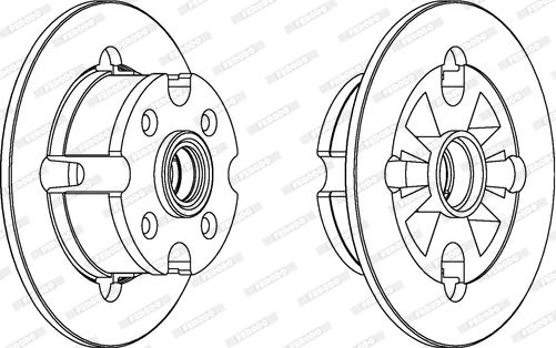 Ferodo DDF018 - Спирачен диск vvparts.bg