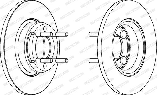 Ferodo DDF088 - Спирачен диск vvparts.bg