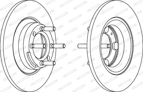 Ferodo DDF037 - Спирачен диск vvparts.bg