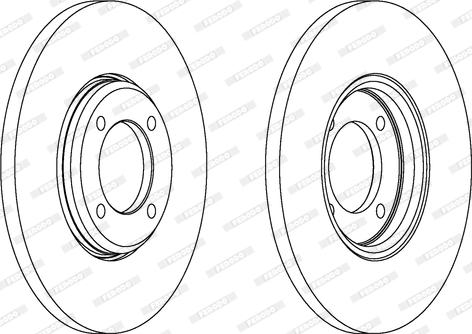 Ferodo DDF023 - Спирачен диск vvparts.bg