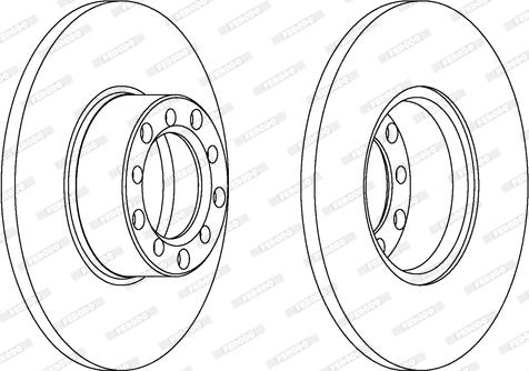 Ferodo DDF071 - Спирачен диск vvparts.bg