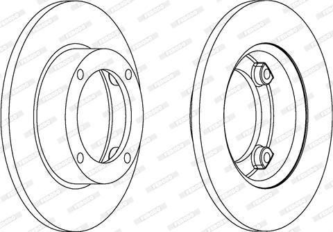 Ferodo DDF073 - Спирачен диск vvparts.bg