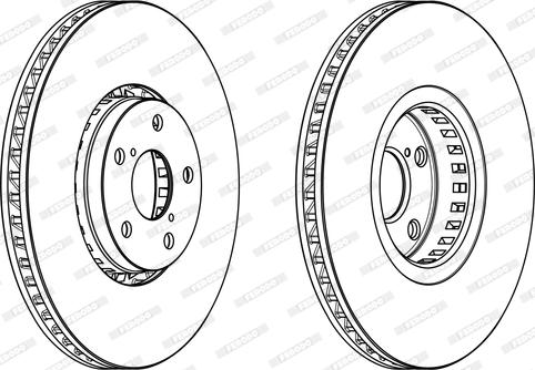Ferodo DDF1957LC-1 - Спирачен диск vvparts.bg