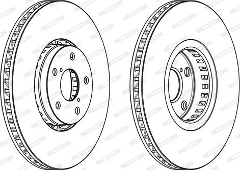 Ferodo DDF1957RC-1 - Спирачен диск vvparts.bg