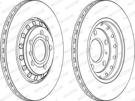 Ferodo DDF1934C-D - Спирачен диск vvparts.bg