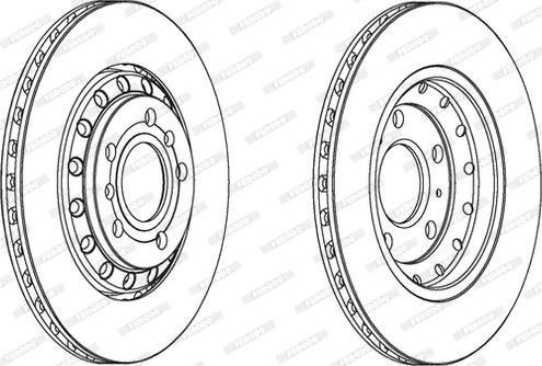 Ferodo DDF1934C - Спирачен диск vvparts.bg