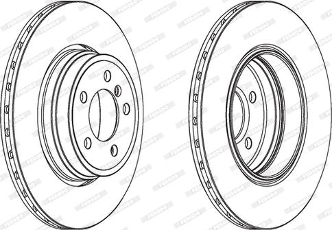 Ferodo DDF1936 - Спирачен диск vvparts.bg