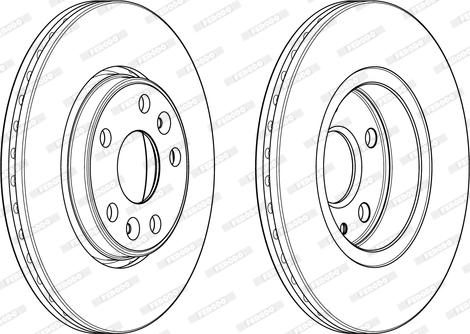 Ferodo DDF1979C - Спирачен диск vvparts.bg