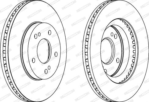 Ferodo DDF1494 - Спирачен диск vvparts.bg