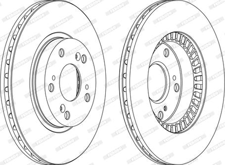 Ferodo DDF1496P-D - Спирачен диск vvparts.bg