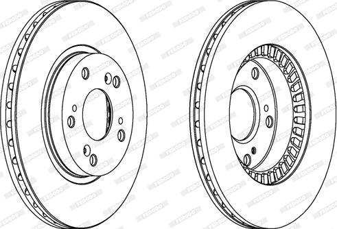 Ferodo DDF1496 - Спирачен диск vvparts.bg