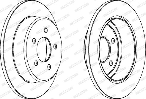 Ferodo DDF1492C - Спирачен диск vvparts.bg