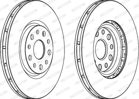 Ferodo DDF1449 - Спирачен диск vvparts.bg