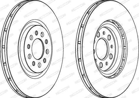 Ferodo DDF1455 - Спирачен диск vvparts.bg