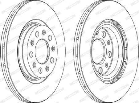 Ferodo DDF1456C - Спирачен диск vvparts.bg