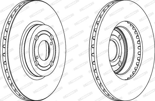 Ferodo DDF1461C - Спирачен диск vvparts.bg