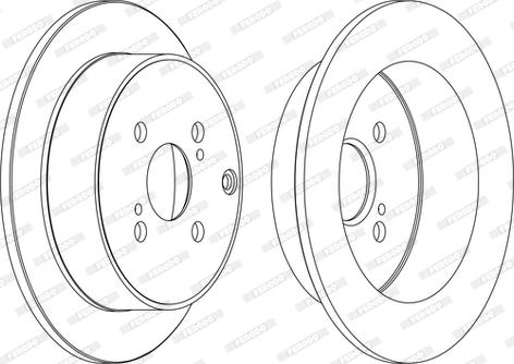 Ferodo DDF1409C - Спирачен диск vvparts.bg