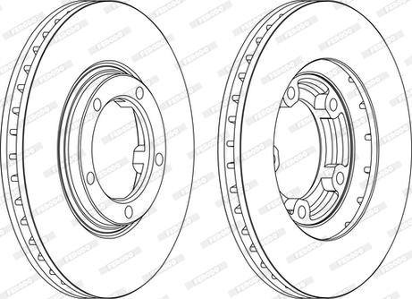 Ferodo DDF1404C - Спирачен диск vvparts.bg