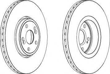 Ferodo DDF1405C - Спирачен диск vvparts.bg