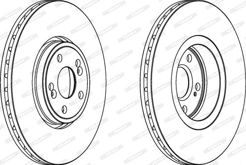 Ferodo DDF1405 - Спирачен диск vvparts.bg