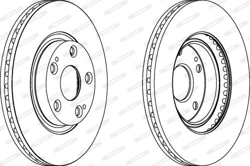 Ferodo DDF140-1 - Спирачен диск vvparts.bg