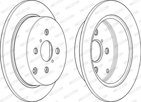 Ferodo DDF1417C-D - Спирачен диск vvparts.bg