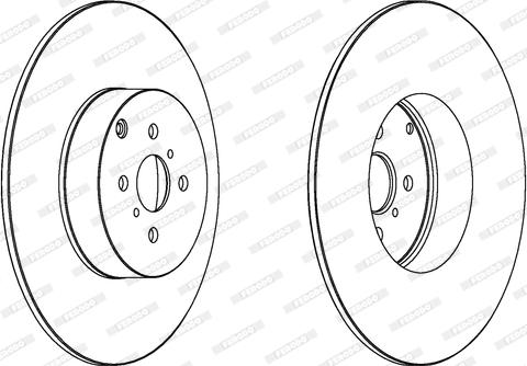 Ferodo DDF1417C - Спирачен диск vvparts.bg