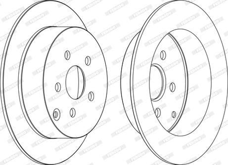 Ferodo DDF1485C - Спирачен диск vvparts.bg