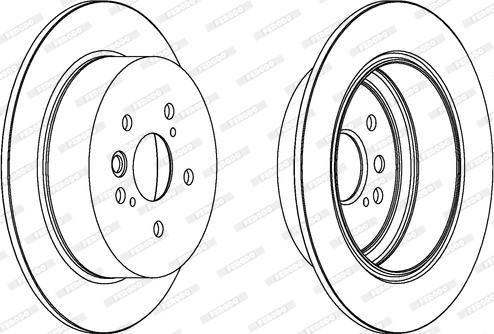 Ferodo DDF1486 - Спирачен диск vvparts.bg