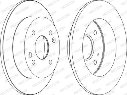 Ferodo DDF1488C - Спирачен диск vvparts.bg